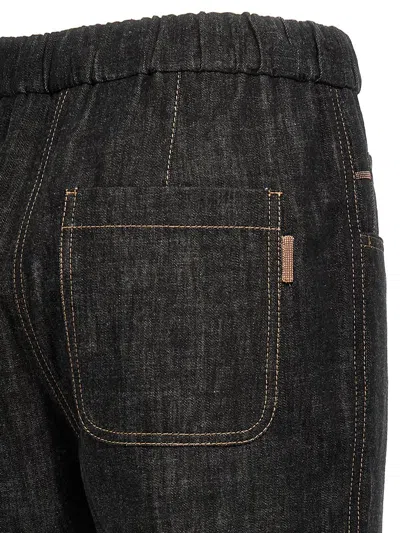 Shop Brunello Cucinelli 'monile' Jeans In Black