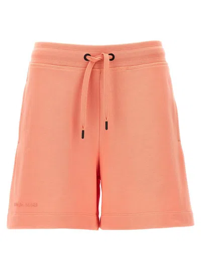 Canada Goose Muskoka Cotton Jersey Shorts In Pink