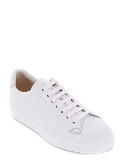Doucal's Glattleder Low-top Sneakers In White