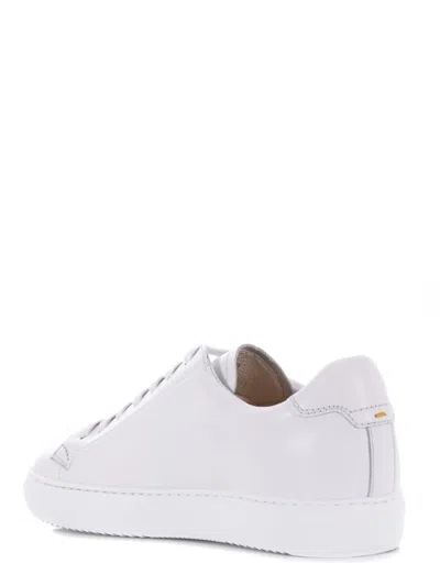 Doucal's Glattleder Low-top Sneakers In White