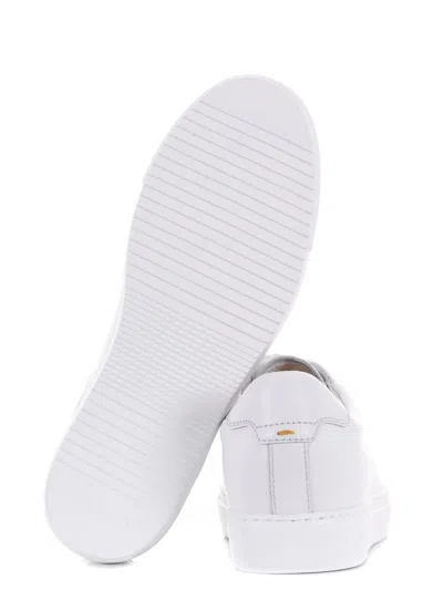 Doucal's Glattleder Low-top Sneakers In White