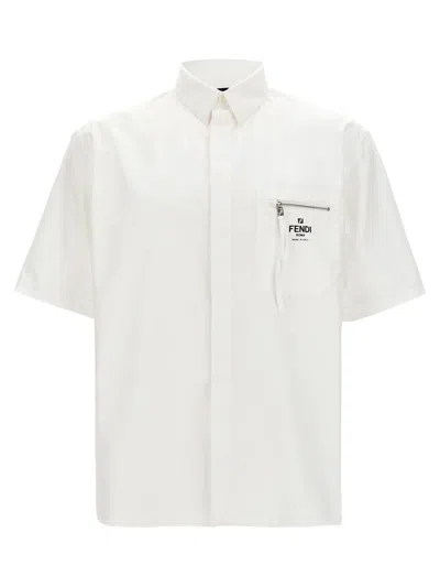 Shop Fendi ' Roma' Shirt In White