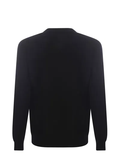 Filippo De Laurentiis Cardigan In Cotton Thread In Black