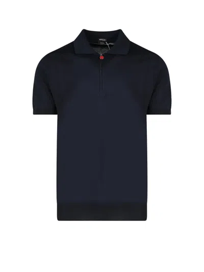 Shop Kiton Polo Shirt In Blue