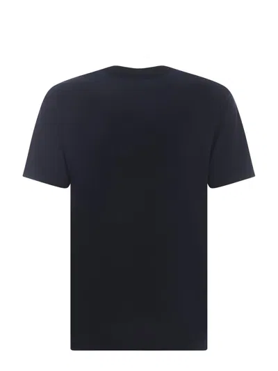 Marni Floral Logo Print Cotton Jersey T-shirt In Blue