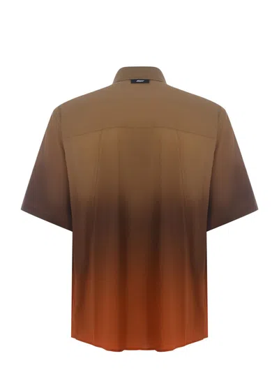 Shop Msgm Shirt  "faded" In Beige