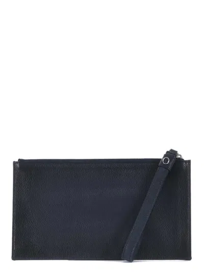 Shop Orciani Clutch Bag In Blue