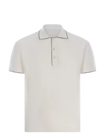 Shop Paolo Pecora Polo Shirt In White