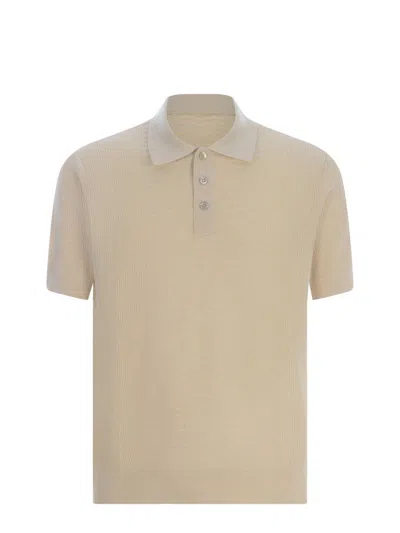 Shop Paolo Pecora Polo Shirt In Beige