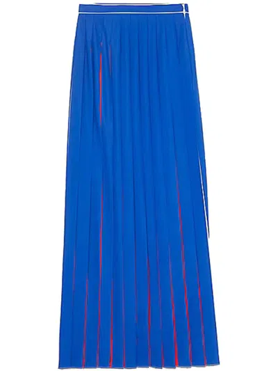 Shop Tommy Hilfiger Thc Multi Pleated Skirt Clothing In Blue