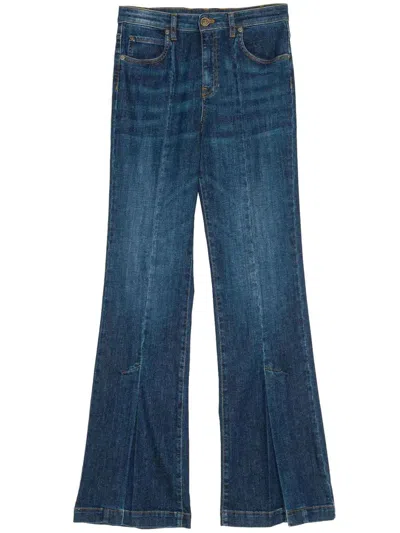 Shop Twinset Denim Pants Clothing In Blue
