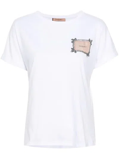 Shop Twinset T-shirt Clothing In White
