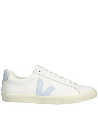 Shop Veja Esplar Leather Shoes In White