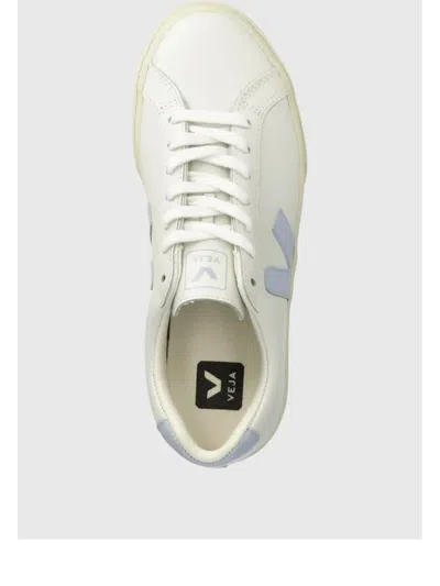Shop Veja Esplar Leather Shoes In White
