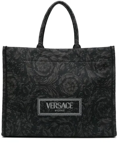 Shop Versace S Bags In Black