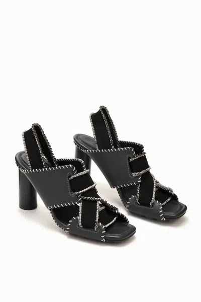 Shop Ulla Johnson Bianca Elastic High Heel In Noir In Black