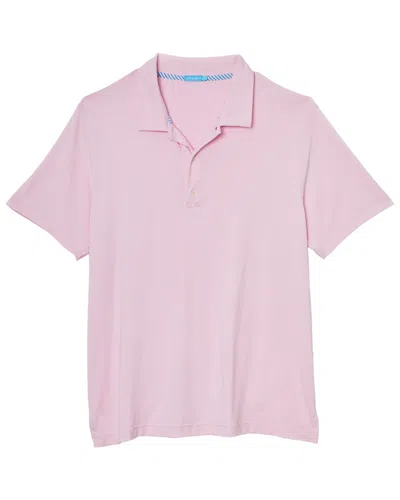Shop J.mclaughlin J. Mclaughlin Solid Fairhope Polo Shirt In Pink