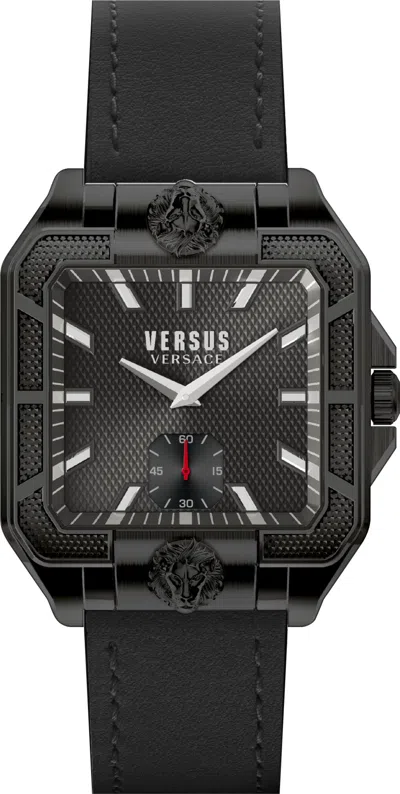 Shop Versus Men's 40mm Black Quartz Watch Vspvu1221