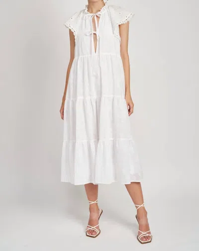 Shop En Saison Delilah Midi Dress In White