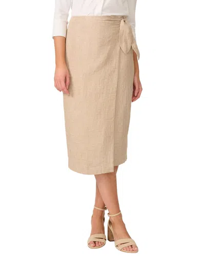 Shop J.mclaughlin J. Mclaughlin Carlie Linen Skirt In Multi