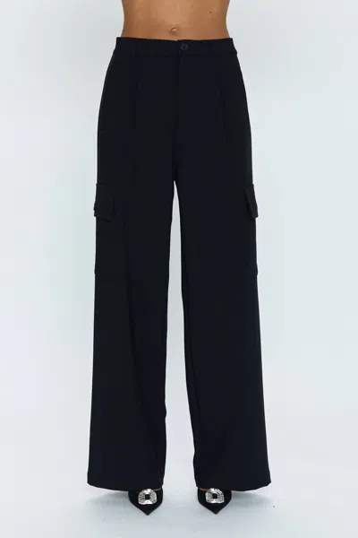 Shop Pistola Brynn High Rise Relaxed Cargo Pant In Black