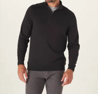 Shop The Normal Brand Puremeso Weekend Quarter Zip In Black