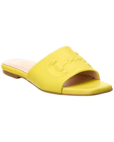 Shop M By Bruno Magli Nilla Leather Sandal In Yellow