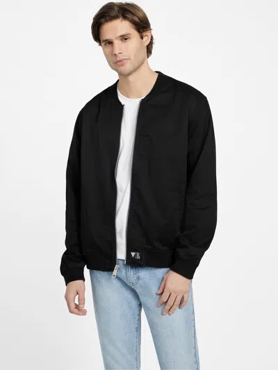 Shop Guess Factory Marcus Flight Jacket In Black