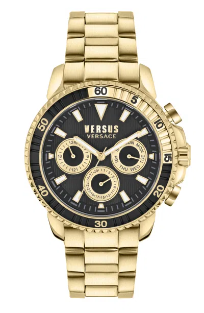 Shop Versus Men's 45mm Gold Tone Quartz Watch Vsplo1821
