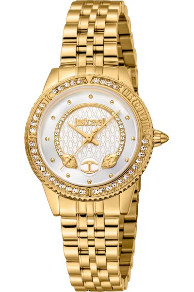 Shop Just Cavalli Women's 30mm Gold Tone Quartz Watch Jc1l275m0045
