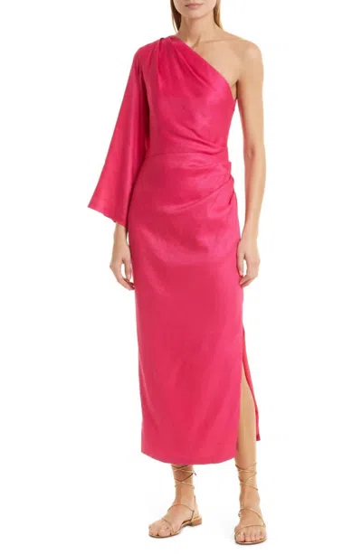 Shop Veronica Beard Patsy Dress In Fuchsia In Pink