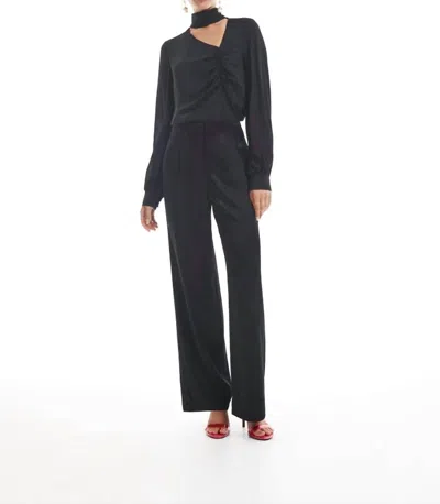 Shop Krisa Asymmetrical Blouse In Black