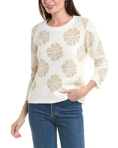 Shop Tyler Boe Jacquard Floral Sweater In White