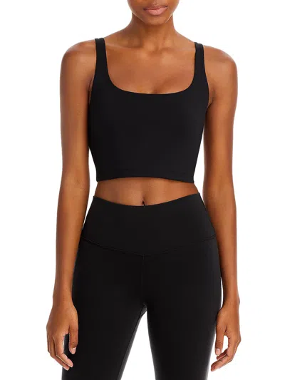 Shop All Access Tempo Womens Cropped Workout Sports Bra In Black