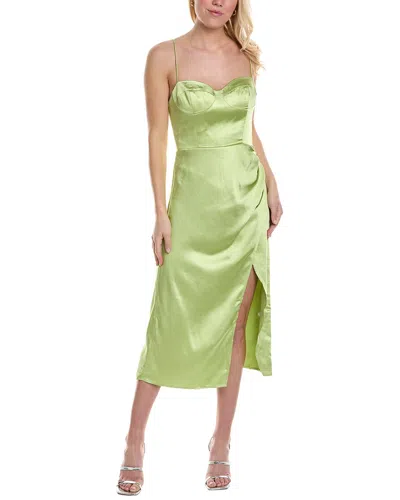 Shop Reveriee A-line Dress In Green