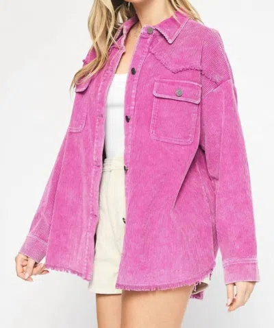 Shop Entro Berry & Bright Jacket In Pink