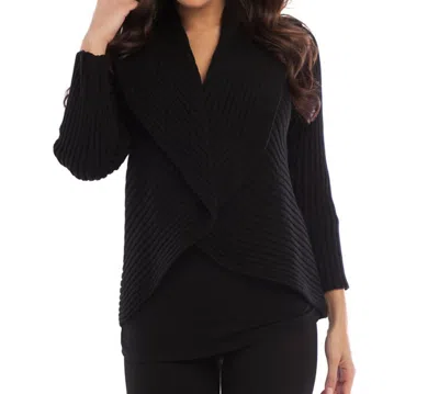 Angel Apparel Ribbed Signature Wrap In Black In Black
