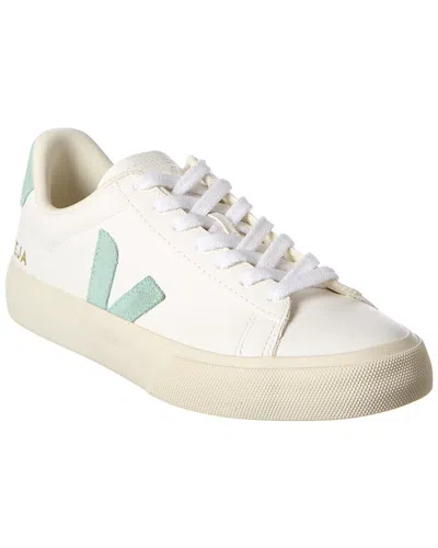 Shop Veja Campo Leather & Suede Sneaker In White