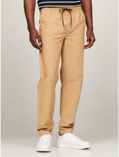 Shop Tommy Hilfiger Men's Pull-on Poplin Pant In Brown