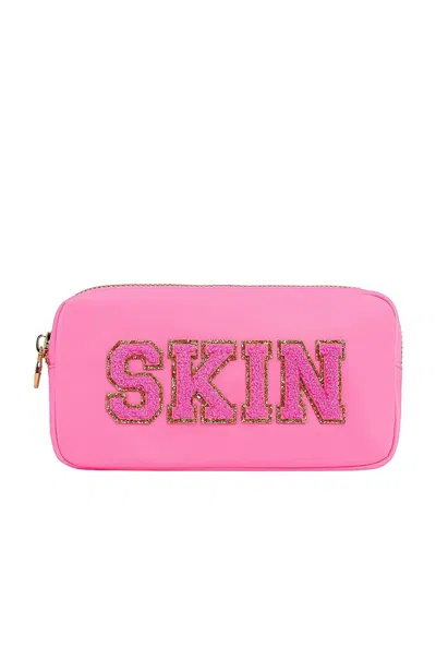 Shop Stoney Clover Lane Classic Small Pouch In Bubblegum Skin In Pink