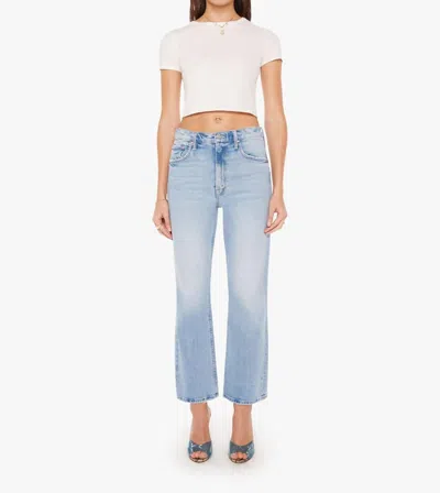 Shop Mother The Scooter Ankle Jean In Don't Be A Square In Multi