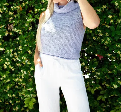 Shop By Together Dani Turtleneck Top In Dusty Lavender In Blue