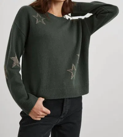 Shop Rails Perci Sweater In Olive/gold In Green