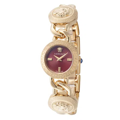 Shop Versace Women's 26mm Gold Tone Quartz Watch Ve3c00322