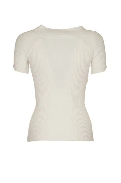 Shop Alberta Ferretti Sweaters White