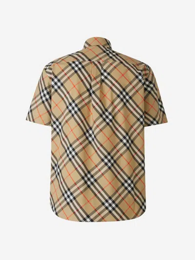 Shop Burberry Checkered Shirt In Checkered Motif