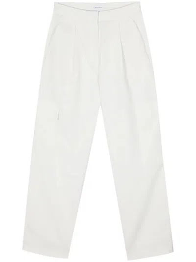 Shop Calvin Klein Lw Bark Textured Cargo Pant Clothing In Grey