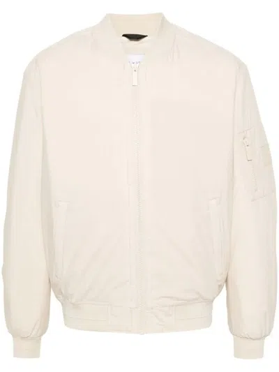 Shop Calvin Klein Recylced Technical Hero Bomber Clothing In Nude & Neutrals