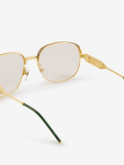Shop Casablanca Metallic Glasses In Gold