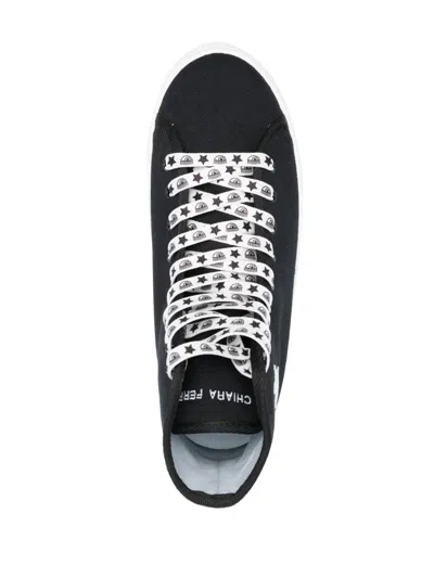 Chiara Ferragni Eyelike-motif Lace-up Sneakers In Multicolour
